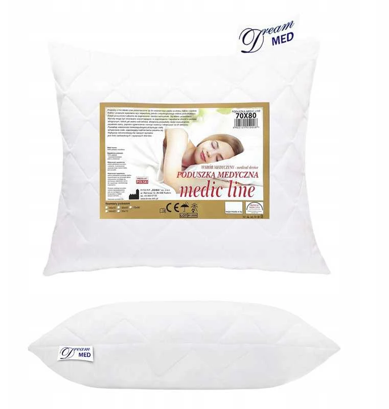 Antialerginė dygsniuota pagalvė 70×80 cm su užtrauktuku – lenkiškas produktas