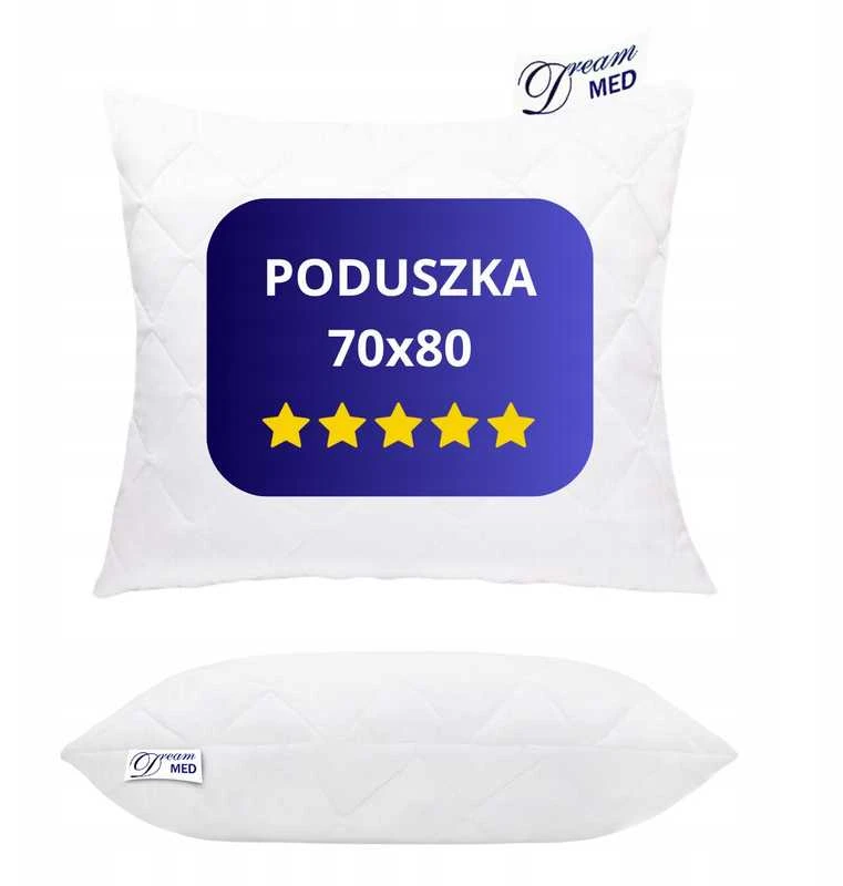 Antialerginė dygsniuota pagalvė 70×80 cm su užtrauktuku – lenkiškas produktas