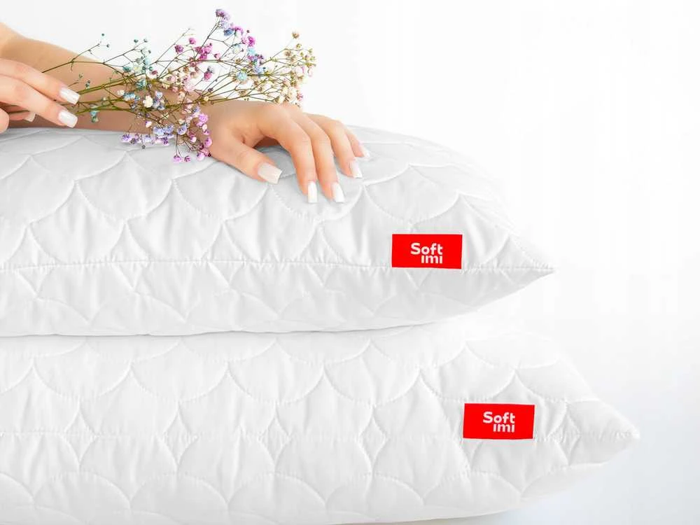 Antialerginių pagalvių komplektas 2 × 70 × 80 cm, storos, su užtrauktuku