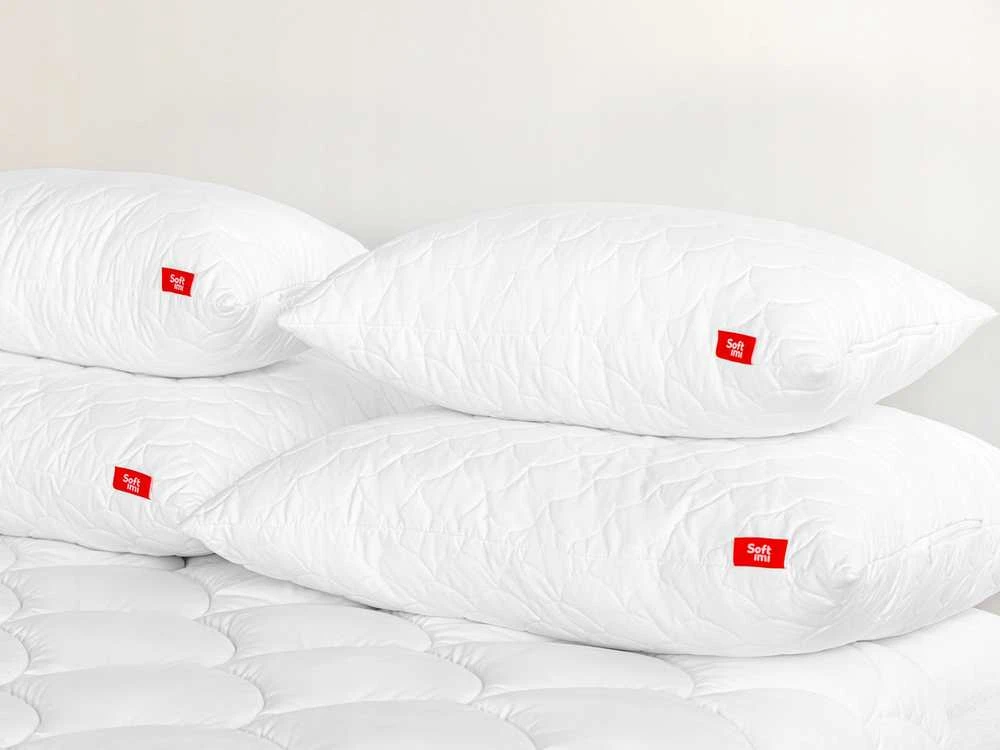 Antialerginių pagalvių komplektas 2 × 70 × 80 cm, storos, su užtrauktuku
