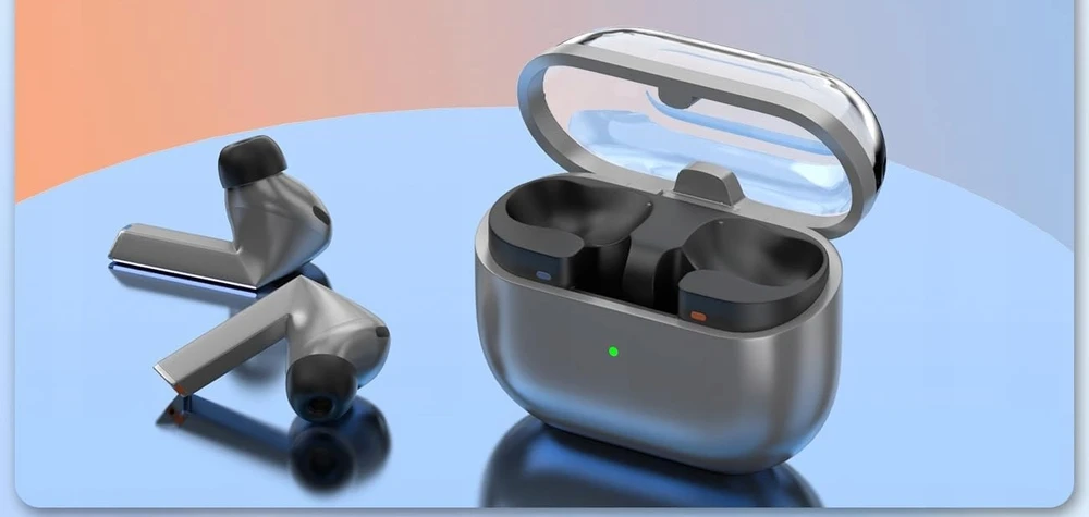 Ausinės MKF kQamil Atminties putų antgaliai Samsung Galaxy Buds 3 Pro, M, 2 vnt.