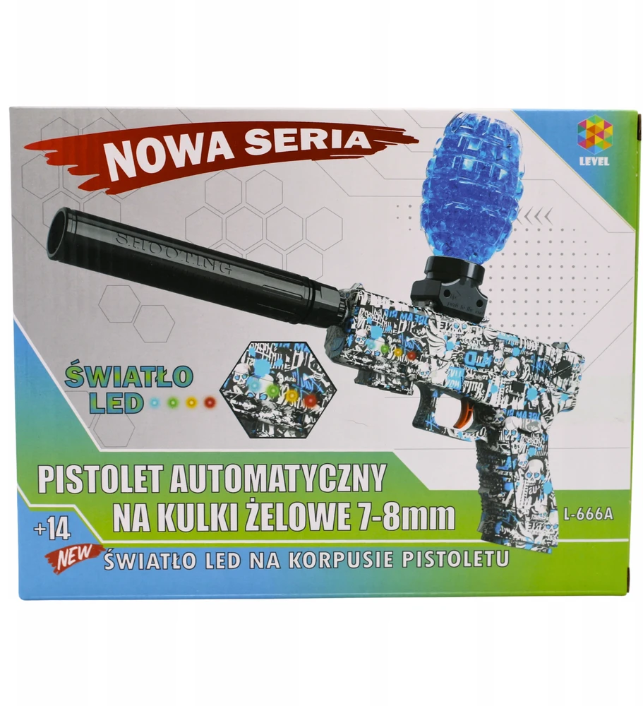 Automatinis gelinių rutuliukų šautuvas NawiToys, 500 vnt.
