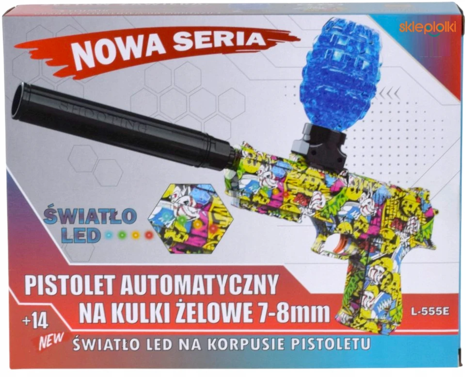Automatinis gelinių rutuliukų šautuvas Skleplolki, 1000 vnt.