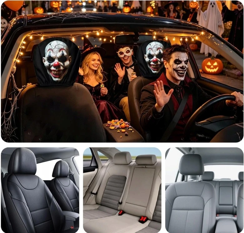 Automobilio galvos atramų užvalkalai, 2 vnt.