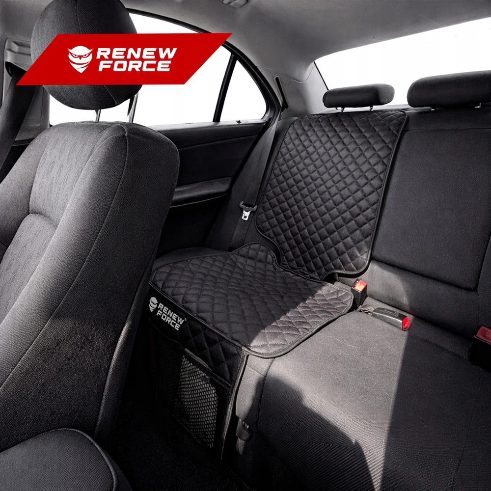Automobilio sėdynės apsauga Renew Force, juoda
