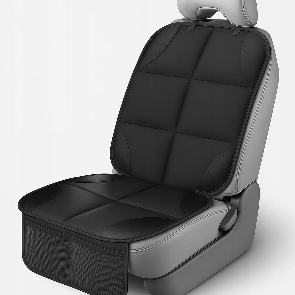Automobilio sėdynės apsauginis kilimėlis Mensen, juodas