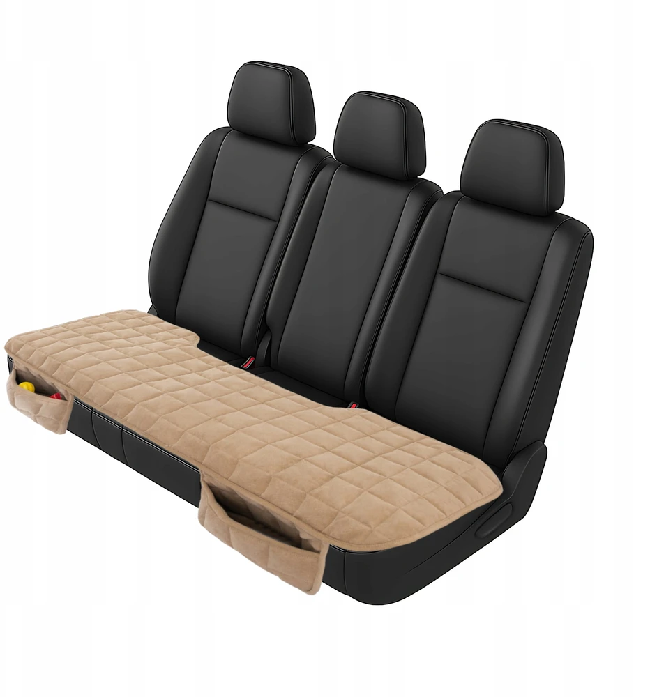 Automobilio sėdynės apsauginis kilimėlis PillowPrim, smėlio spalvos