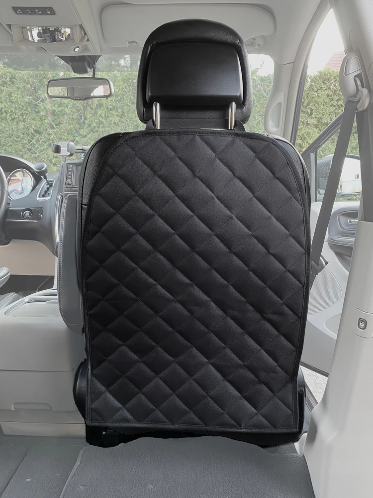 Automobilio sėdynės atlošo apsauga, juoda