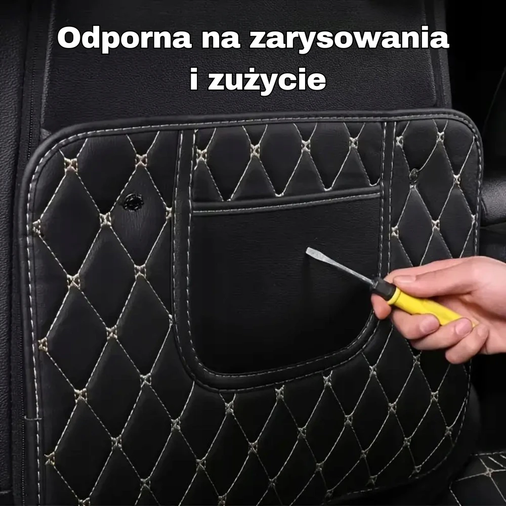 Automobilio sėdynės atlošo apsauga, juoda
