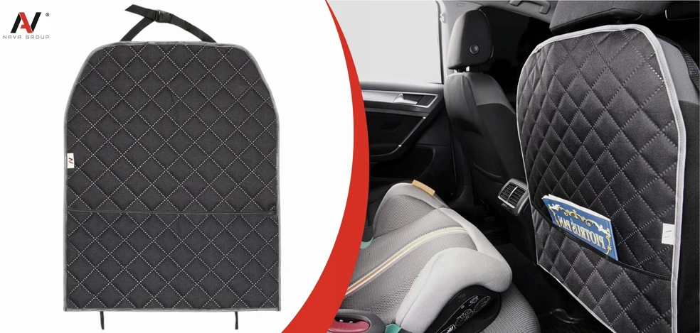 Automobilio sėdynės atlošo apsauga Nava Group, pilka