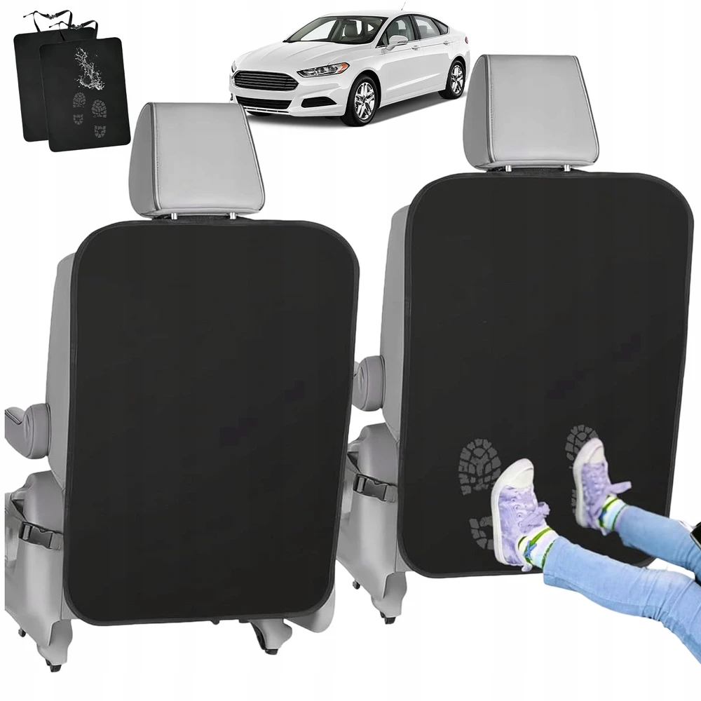 Automobilio sėdynės atlošo apsaugos Atra, 2 vnt., juodos