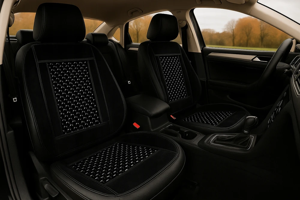 Automobilio sėdynės kilimėlis Carcommerce, juodas