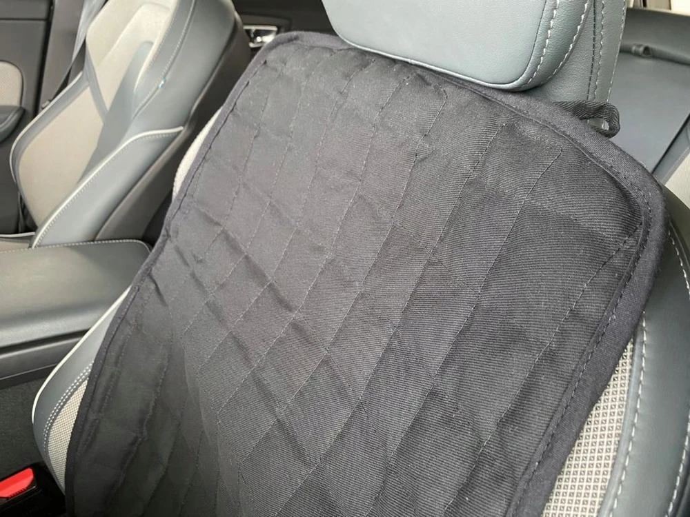 Automobilio sėdynės kilimėlis iš grikių lukštų, juodas