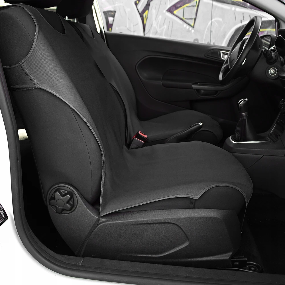 Automobilio sėdynės užvalkalas Agmi, 1 vnt., juodas
