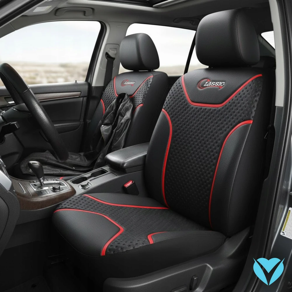 Automobilio sėdynės užvalkalas Carcommerce, juodas