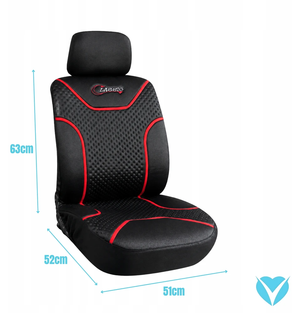Automobilio sėdynės užvalkalas Carcommerce, juodas