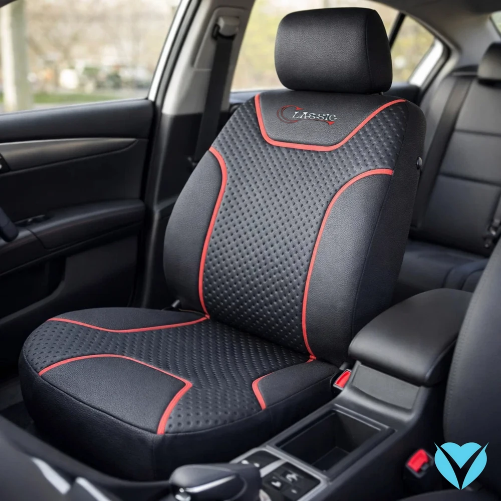 Automobilio sėdynės užvalkalas Carcommerce, juodas
