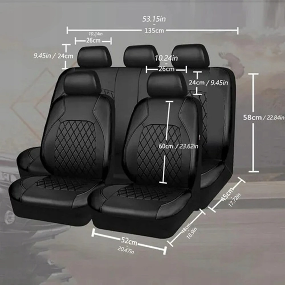 Automobilių sėdynių užvalkalai, 2 vnt., juodi