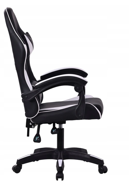Balta ergonominė žaidimų kėdė DRAGO