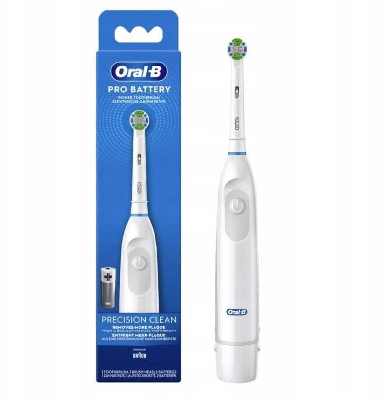 Dantų šepetėlis Baltas „Oral-B“ elektrinis šepetėlis – lengvas, baterijinis, patogus kasdienai