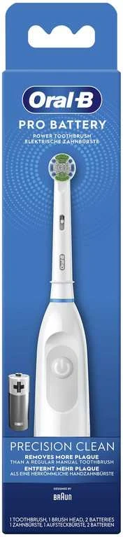 Dantų šepetėlis Baltas „Oral-B“ elektrinis šepetėlis – lengvas, baterijinis, patogus kasdienai