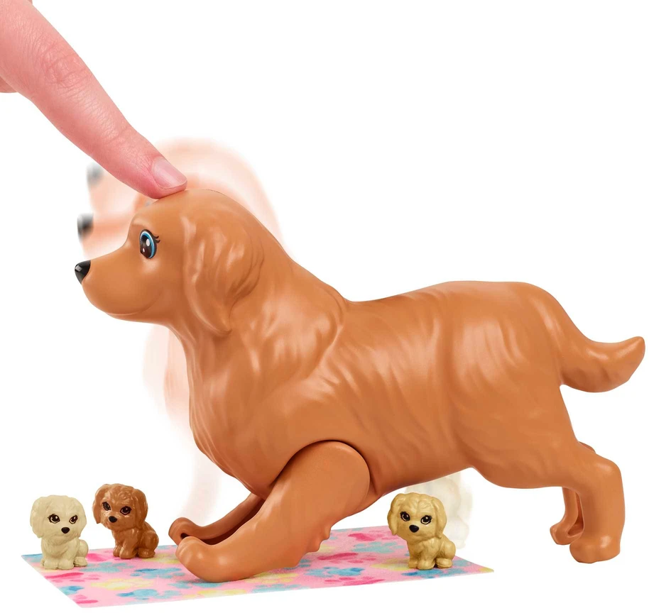 Barbie lėlė su šuniukais