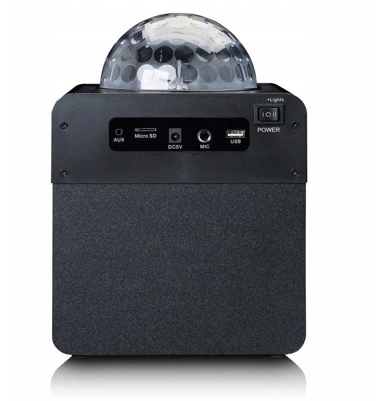 Belaidė „Bluetooth“ karaokės kolonėlė su mikrofonu ir disco kamuoliu