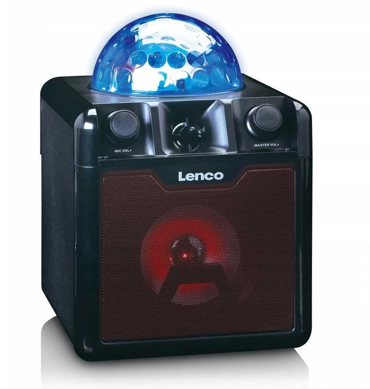 Belaidė „Bluetooth“ karaokės kolonėlė su mikrofonu ir disco kamuoliu