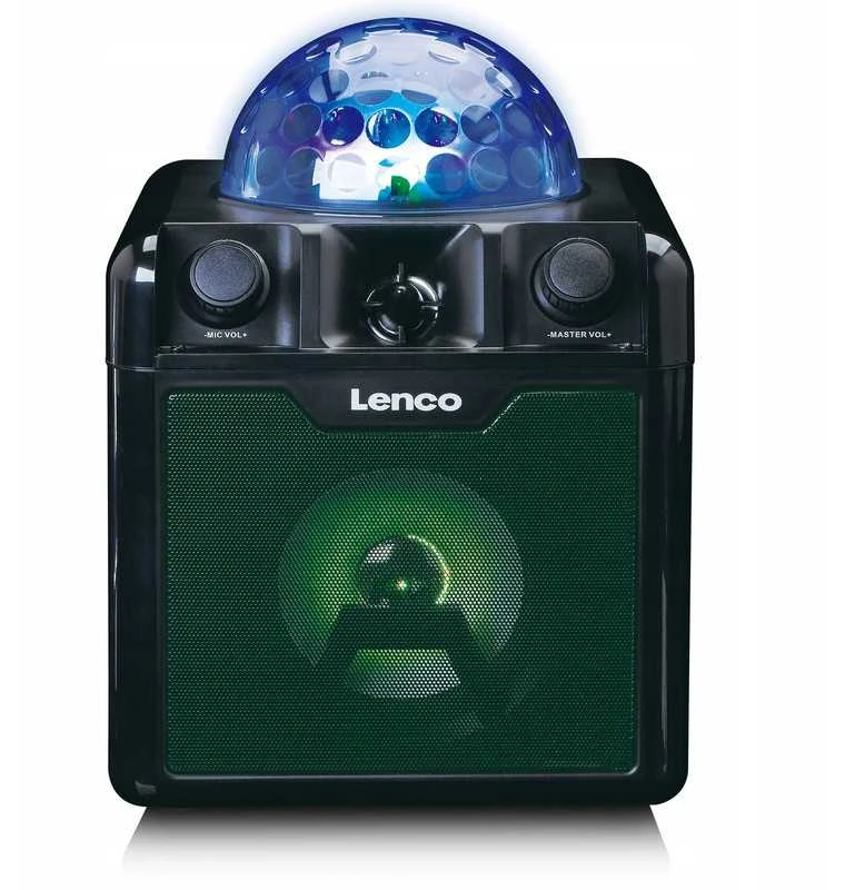 Belaidė „Bluetooth“ karaokės kolonėlė su mikrofonu ir disco kamuoliu