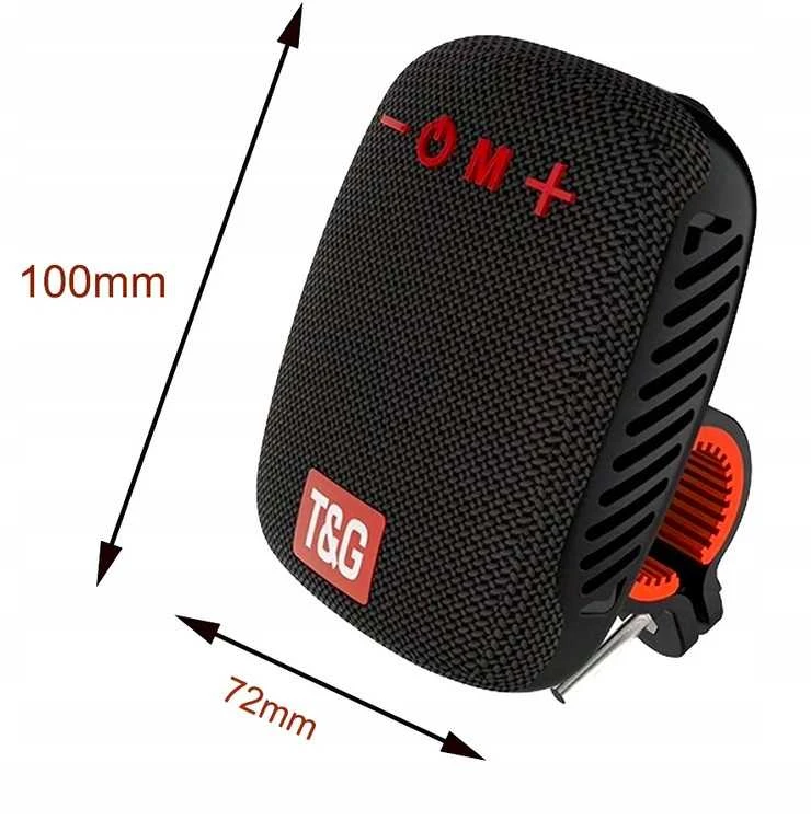 Belaidė „Bluetooth“ kolonėlė su laikikliu dviračiui, paspirtukui ar vežimėliui ir FM radiju