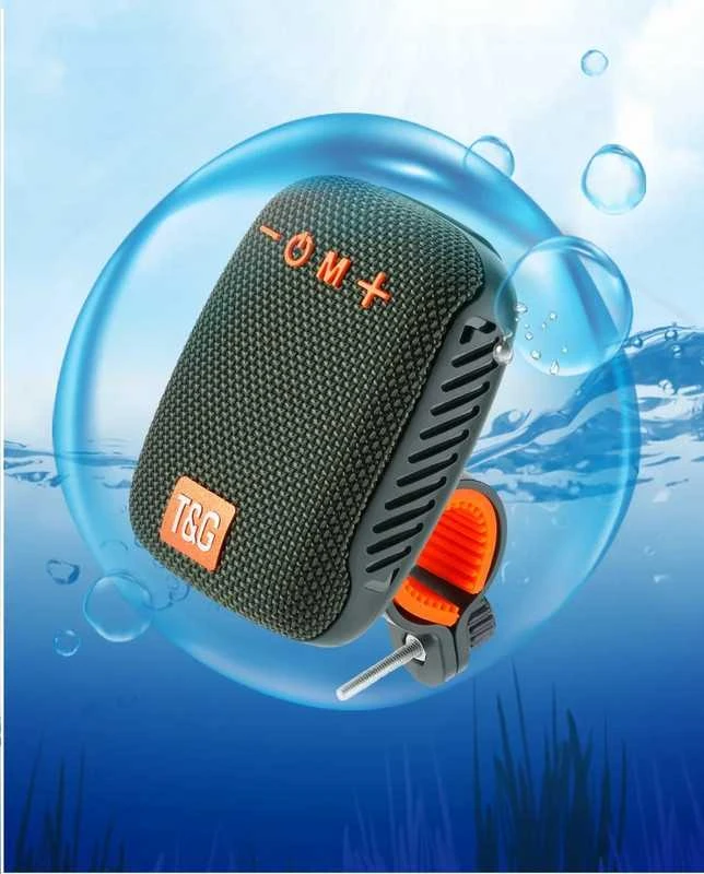 Belaidė „Bluetooth“ kolonėlė su laikikliu dviračiui, paspirtukui ar vežimėliui ir FM radiju