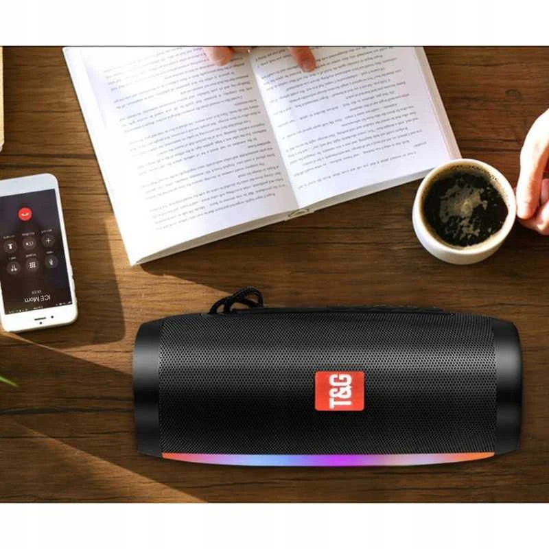 Belaidė „Bluetooth“ kolonėlė TG-157 su LED apšvietimu, boombox tipo