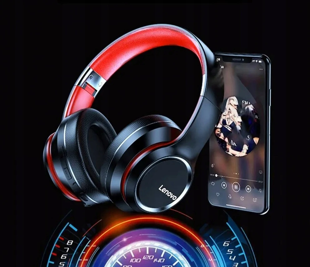 Belaidės ausinės Lenovo HD200, juodos