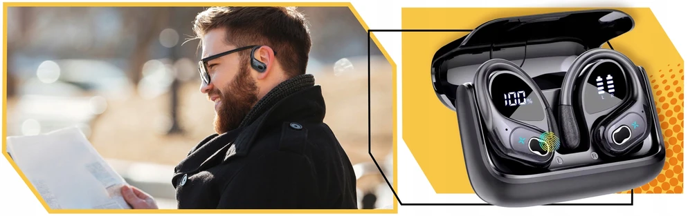 Belaidės ausinės Lewer HD65