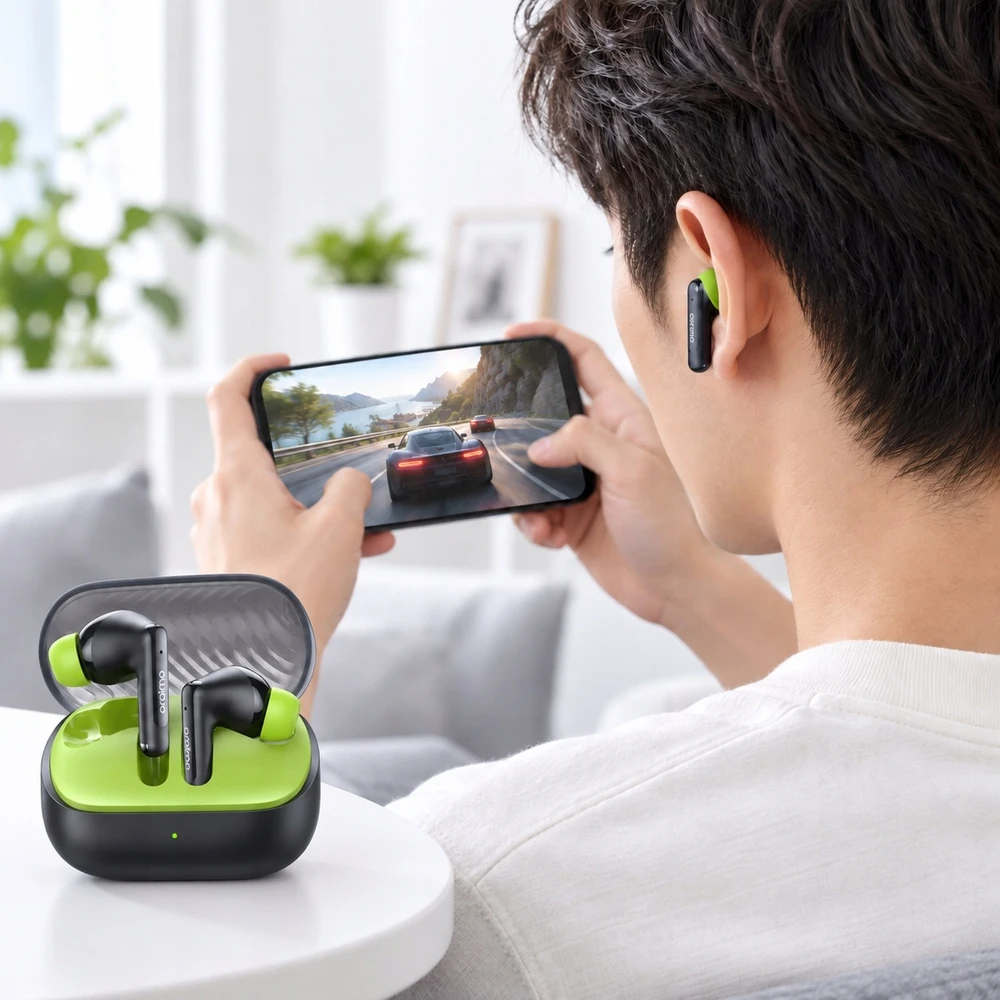 Belaidės ausinės Oraimo SpaceBuds Neo, tamsiai mėlynos