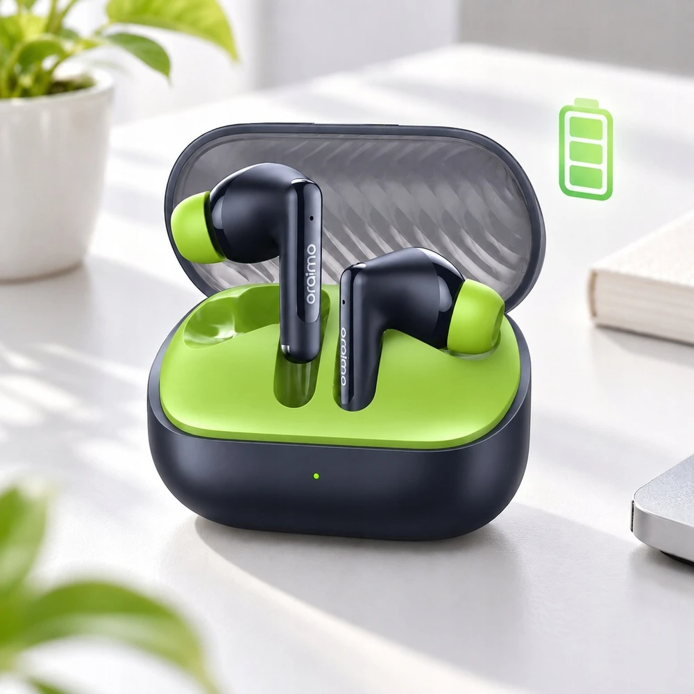 Belaidės ausinės Oraimo SpaceBuds Neo, tamsiai mėlynos