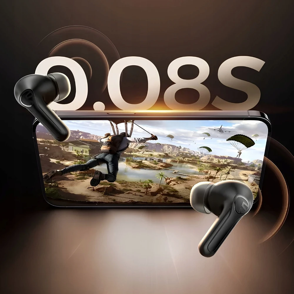 Belaidės ausinės Soundpeats T3 Pro, juodos