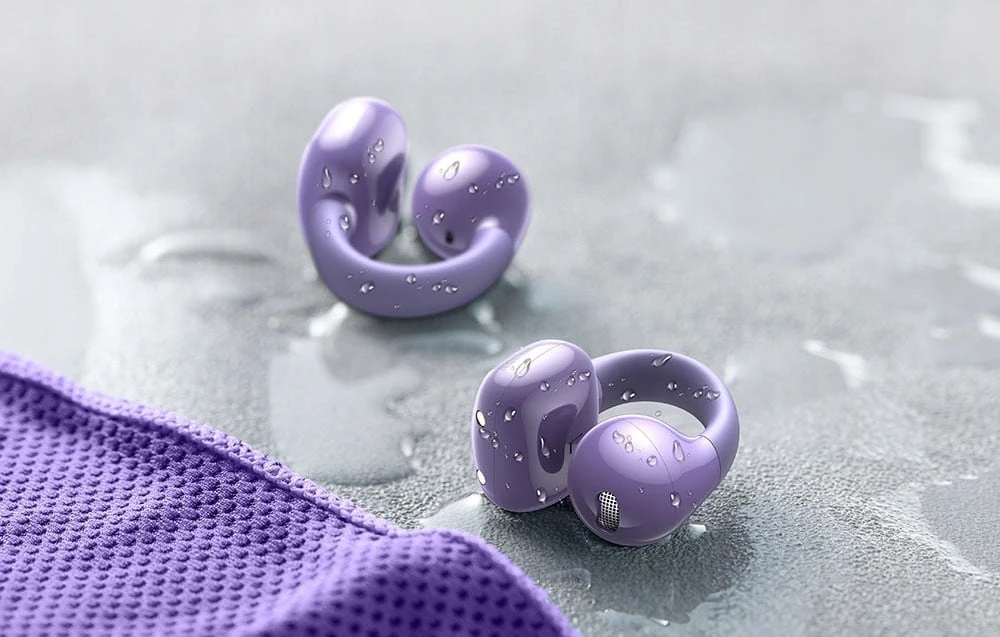 Belaidės ausinės Ugreen, violetinės