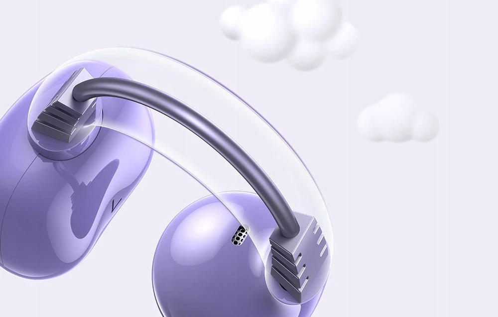 Belaidės ausinės Ugreen, violetinės