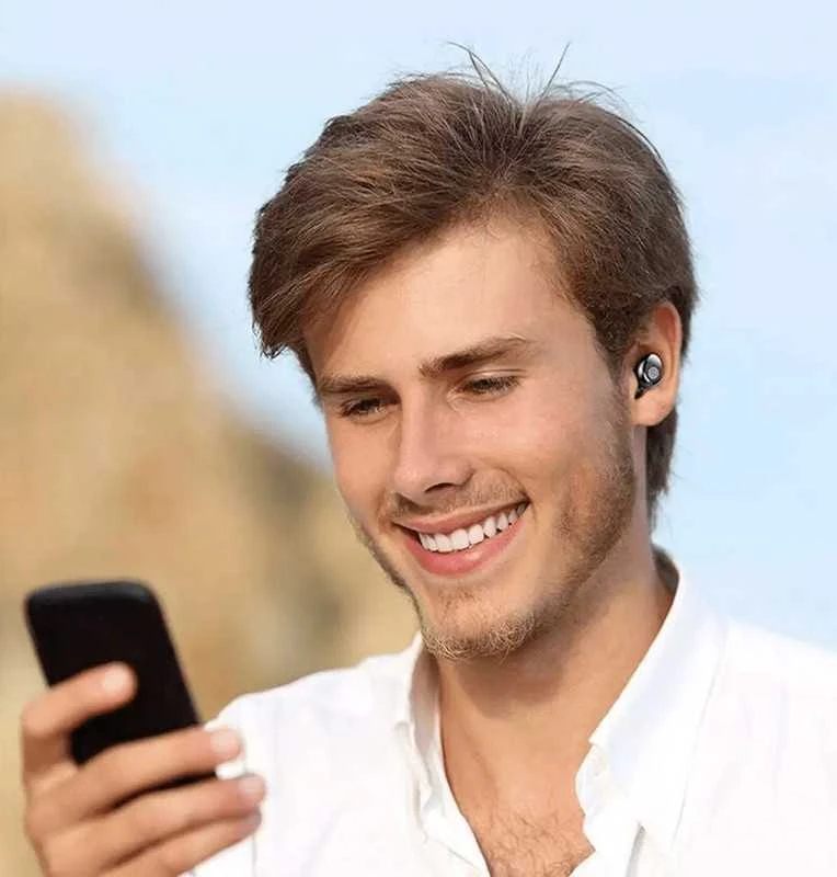 Belaidės Bluetooth 5.1 ausinės su „Powerbank“ įkrovimo dėklu