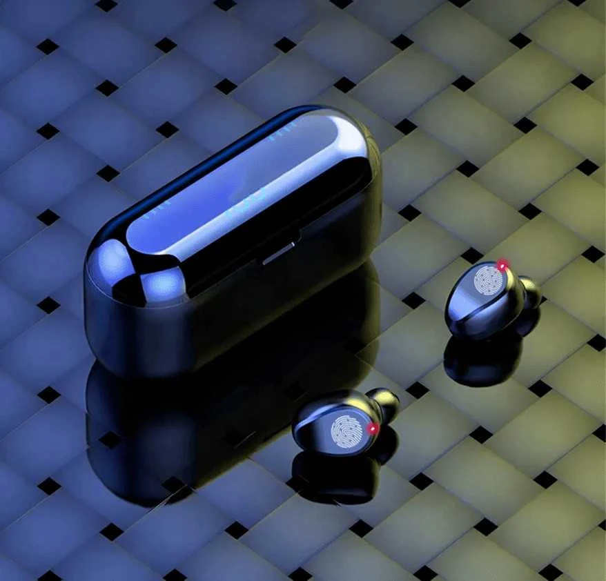 Belaidės Bluetooth 5.1 ausinės su „Powerbank“ įkrovimo dėklu