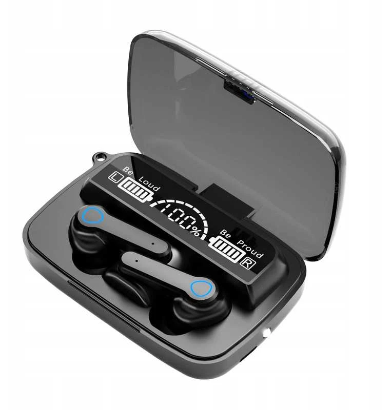 Belaidės Bluetooth 5.3 ausinės Kruger & Matz M19 su įkrovimo dėklu