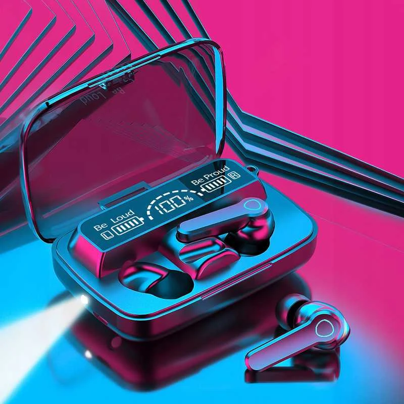 Belaidės Bluetooth 5.3 ausinės Kruger & Matz M19 su įkrovimo dėklu