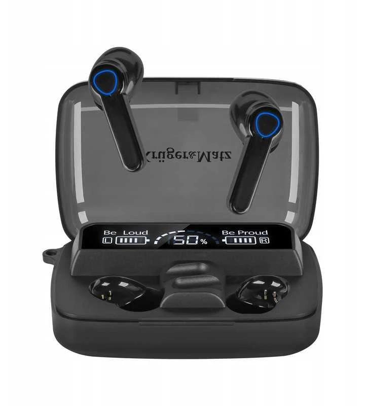 Belaidės Bluetooth 5.3 ausinės Kruger & Matz M19 su įkrovimo dėklu