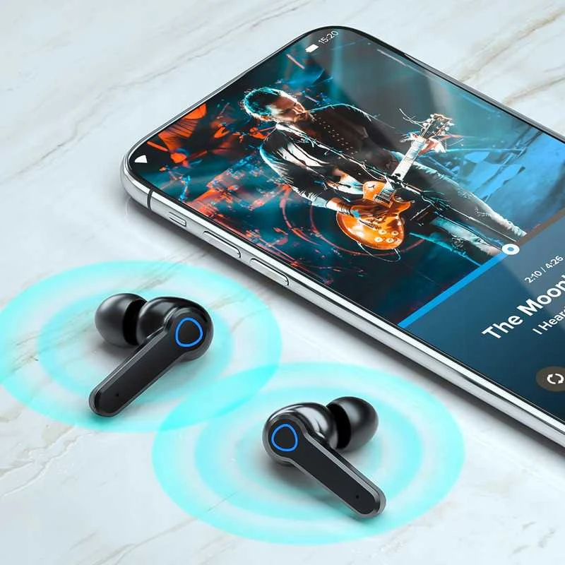 Belaidės Bluetooth 5.3 ausinės Kruger & Matz M19 su įkrovimo dėklu