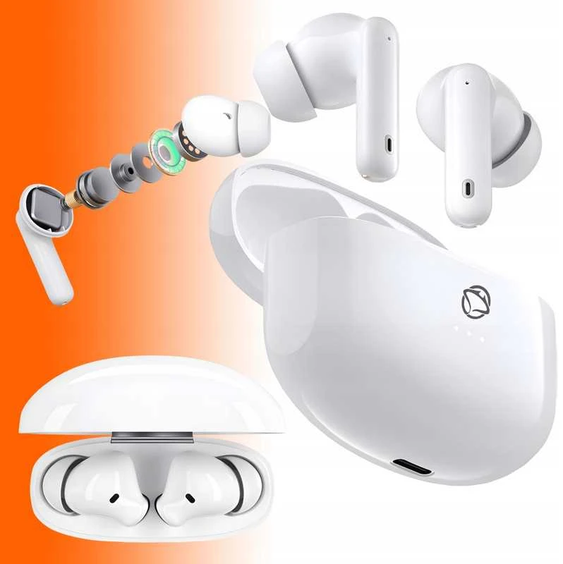 Belaidės Bluetooth ausinės Manta RYTMO MTWS008W (Baltas)