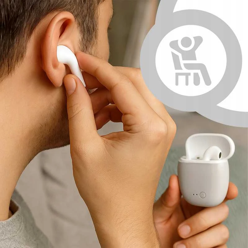 Belaidės „i7s TWS“ ausinės su Bluetooth ir „Powerbank“ funkcija