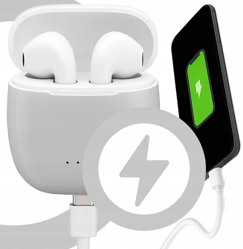 Belaidės „i7s TWS“ ausinės su Bluetooth ir „Powerbank“ funkcija