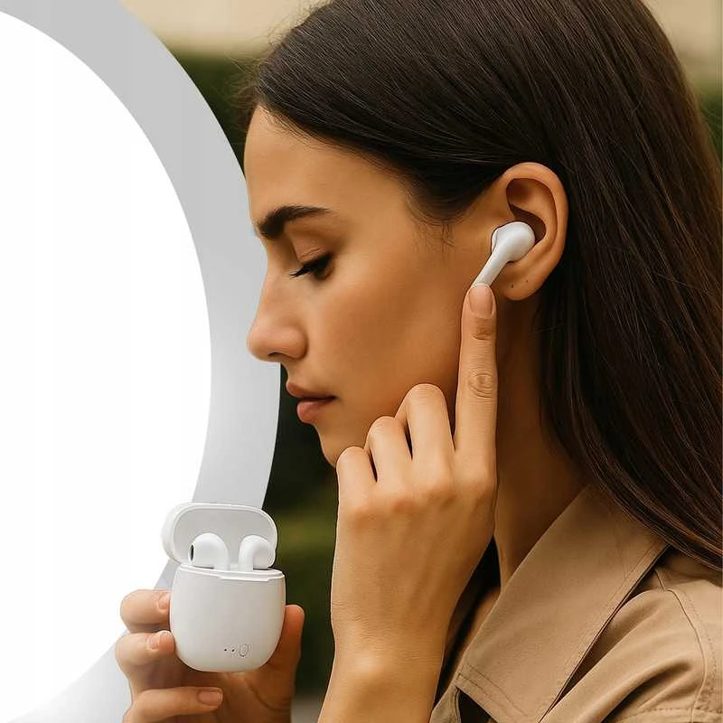 Belaidės „i7s TWS“ ausinės su Bluetooth ir „Powerbank“ funkcija