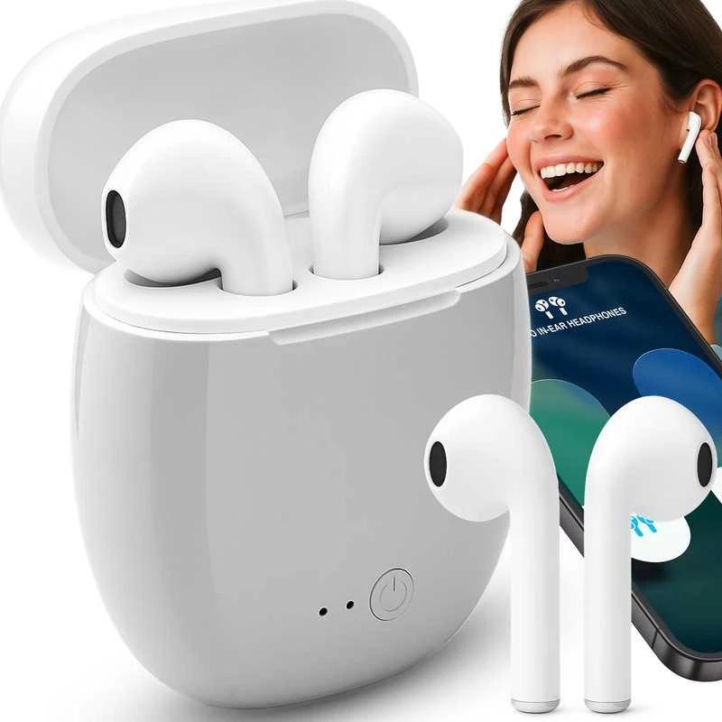Belaidės „i7s TWS“ ausinės su Bluetooth ir „Powerbank“ funkcija